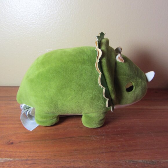 plush cute Mochipuni 2020 green triceratops (T626) - Picture 8 of 11